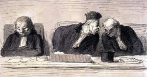 Vor dem Richterstuhl, Honore Daumier